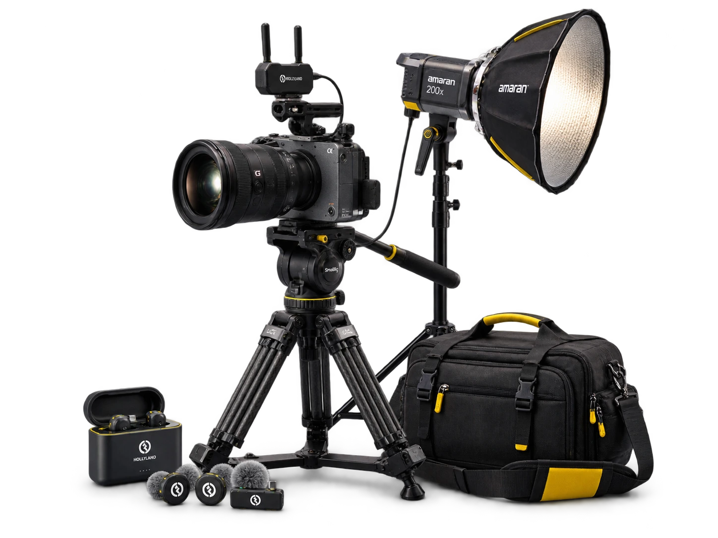 Visual 3D com kit audiovisual montado e pronto para produção