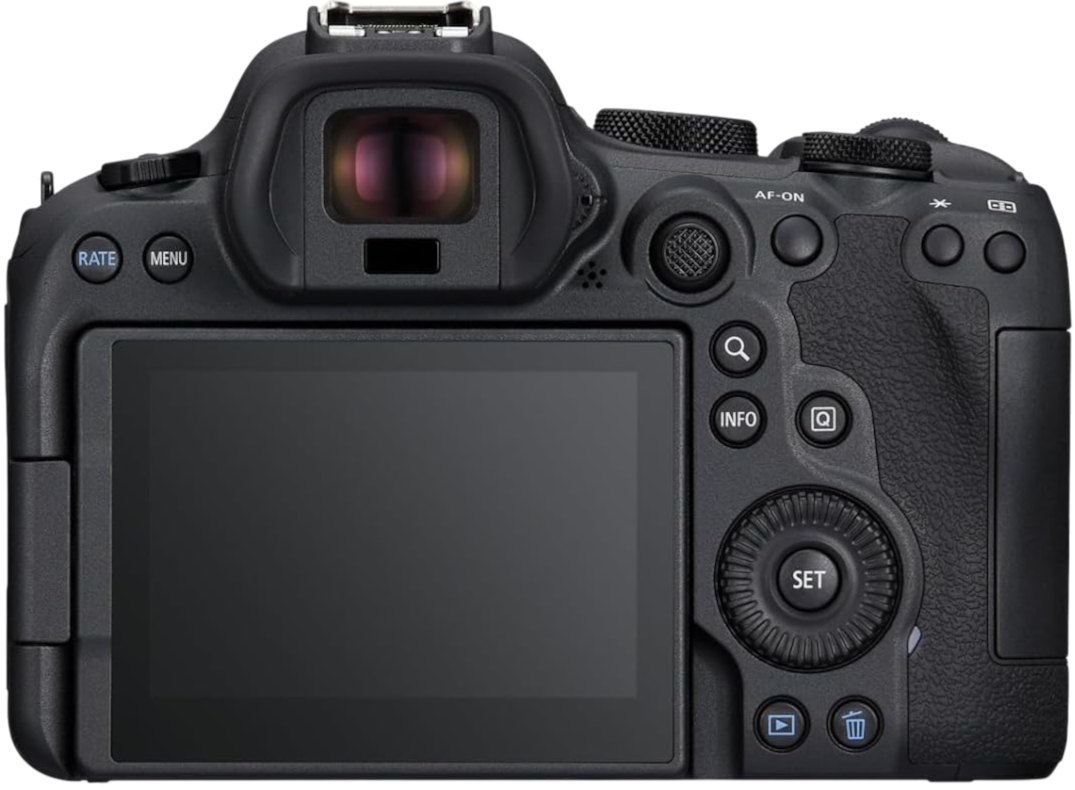 Câmera Canon EOS R6 Mark II — Full Frame Mirrorless vista traseira