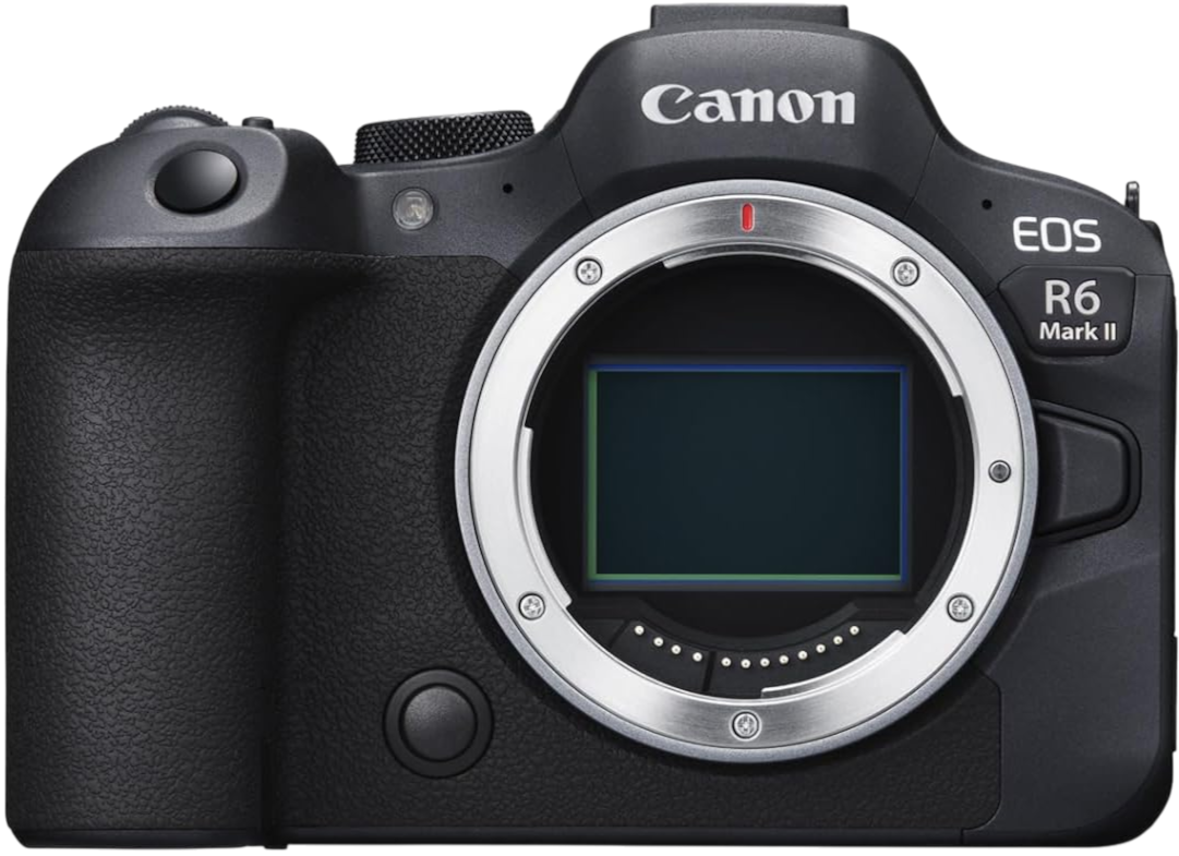 Câmera Canon EOS R6 Mark II — Full Frame Mirrorless vista frontal alternativa